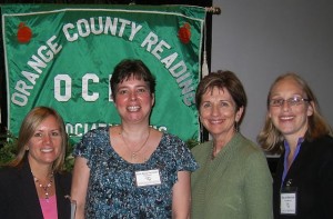 The Orange County Reading Association's 47th Annual Fall Conference photo of Erica, Julie, Freddy & Megan at OCRA's 47th Annual Fall Conference